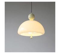 French Retro Pendant Light Post-modern Living Dining Room Chandelier Cream Glass Bedroom Hanging Lamp Fixtures