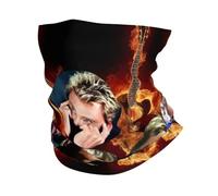 French Rock Legend Johnny Hallyday Bandana d'hiver cache-cou coupe-vent pour femme pour la randonnée