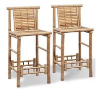 @FRENCH Tabourets de bar ,lot de 2, Tabourets Hauts, Siège Haut - TOP VENTES - bambou 9334836