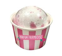 French Tendance Bombe de Bain Moussant Carnaval Effervescente - Bain Relaxant et Hydratant - Parfum Framboise Exotique - Effet Pétillant et Mousse Abondante - Soin Bien-être - 50g