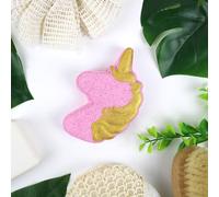 French Tendance - Bombe de Bain Moussant Licorne - Relaxation Détente - Cadeau Femme - Bien-Etre - Parfum Bubble Gum - Rose et Dorée - 1 x 50 grs - Ambiance Aromatherapie
