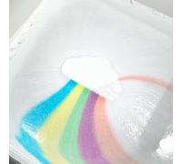 French Tendance- Bombe de Bain Moussant - Nuage Effet Arc en Ciel - Relaxant - Aromatherapie - Cadeau Femme et Enfant - Senteur Coco - 120 gr