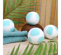 French Tendance - Bombe de Bain Moussant - Relaxation Détente - Cadeau Femme - Bien-Etre - Senteur Monoï - Bicolore - 1 x 120 grs - Ambiance Aromatherapie