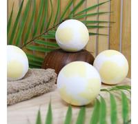 French Tendance - Bombe de Bain Moussant - Relaxation Détente - Cadeau Femme - Bien-Etre - Senteur Vanille - Bicolore - 1 x 120 grs - Ambiance Aromatherapie