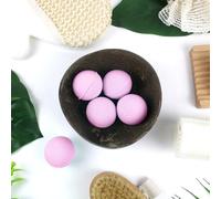 French Tendance - Coffret 5 Bombes de Bain - 5 x 20g - Effet Relaxant, Moment Détente - Senteur Douce à La Rose - Kit Bombe Bain Moussant - Cadeau Femme Original Beauté, Bien Etre