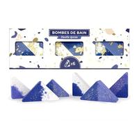 French Tendance - Coffret Triangles de Bain Effervescent Vanille Épicée - Collection Hiver Féérique - Boule de Bain Femme, Bain Moussant - Cadeau Relaxation - Soin Spa