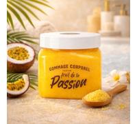 French Tendance - Gommage Corporel - Exfoliant et Hydratant Doux pour tout Type de Peau - Senteur Fruit de la Passion - 470 gr