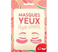 French Tendance - Patch Hydratant Yeux - Anti Cernes, Poches et Rides - Rafraîchissant et Revitalisant - Format Voyage - Senteur Pastèque - 2 Unités