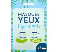 French Tendance - Patch Hydratant Yeux - Anti Cernes, Poches et Rides - Rafraîchissant et Revitalisant - Format Voyage - Senteur Aloe Vera - 2 Unités