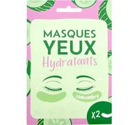 French Tendance - Patch Hydratant Yeux - Anti Cernes, Poches et Rides - Rafraîchissant et Revitalisant - Format Voyage - Senteur Concombre - 2 Unités
