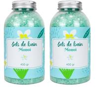 French Tendance Sel de bain 450 grs - Senteur Monoï (Lot de 2)