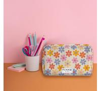 French Tendance - Trousse Funny Kids - Pochette Hippy Yeah - Sac de Transport ou de Toilette pour Enfant et Ado - en Polyester - Dimensions : 23 x 20 x 8 cm
