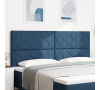 {""French""=>""Tête de Lit vidaXL Design Blocs Diamants Bleue 200 cm Tissu""}