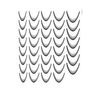 French Tip Stickers - Moon Shaped Nail Decals, 3D Manicure Decorations