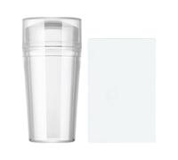French Tip Tampon à ongles en silicone Transparent Facile à utiliser Offre une excellente visibilité, manucure de voyage et de salon, pour des ongles rapides, soignés et élégants, 3,1 x 6,3 cm