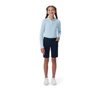 French Toast Bermuda en sergé Stretch pour Fille - Taille réglable (Standard et Plus) - Uniforme Scolaire, Uniforme Scolaire Bleu Marine, 14 Plus