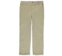 French Toast Big Girls Plus Straight Twill Pull-On Pants - Khaki, 10.5