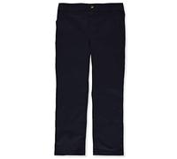 French Toast Big Girls Plus Straight Twill Pull-On Pants - Navy, 20.5