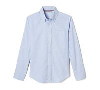 French Toast Boys Long Sleeve Oxford Shirt (Standard & Husky), Light Blue, 14