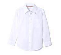 French Toast Chemise Classique à Manches Longues en Popeline pour garçon, Blanc, 12