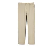 French Toast Pantalon Chino Stretch pour garçon - Taille réglable - Coupe Droite - Taille réglable - Coupe Droite, Uniforme d'école, Kaki, 16 Husky