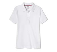 French Toast Polo à Manches Courtes pour Fille - Col Picot - Uniforme Scolaire, Blanc, 4