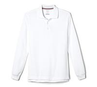 French Toast Polo piqué à Manches Longues Unisexe pour Enfant, Blanc, 8