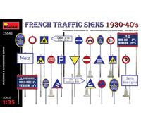 French Traffic Signs 1930-40s 1:3 5 Plastique Model Kit Miniart
