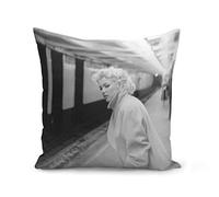 French Unicorn Housse de Coussin Taie Marilyn Monroe Actrice Model New York 1955 Metro Star Hollywood (40x40 cm)