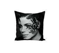 French Unicorn Housse de Coussin Taie Star Célèbre Michael Jackson Chanteur Musique Vintage Migale (40x40 cm)