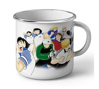 French Unicorn Mug Emaillé Metal Olive et Tom Dessin Animé Captain Tsubasa Equipe Foot