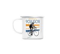French Unicorn Mug Emaillé Metal Raymond Poulidor Vélo Retro Francais Cyclisme Route Tour