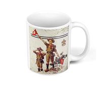 French Unicorn Mug Tasse Boy Scouts Tableau Peinture Norman Rockwell Art Américain