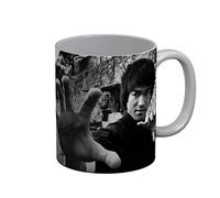 French Unicorn Mug Tasse Bruce Lee Noir & Blanc Hong Kong Acteur Film Arts Matiaux