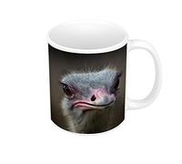 French Unicorn Mug Tasse Gros Plan D'Autruche Vie Sauvage