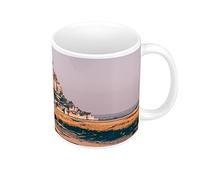 French Unicorn Mug Tasse Mont Saint Michel Marée Basse Monument France Patrimoine Mondial