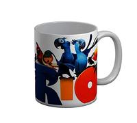 French Unicorn Mug Tasse Rio Film Animation Animaux Tropicaux Jungle Dessin Animé