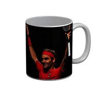French Unicorn Mug Tasse Roger Federer Vainqueur Celebrant Athlete Star Tennis Champion