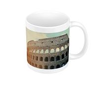 French Unicorn Mug Tasse Vue de Rome/Colisée sous le Soleil/Patrimoine Mondial