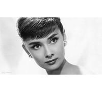 French Unicorn Poster Affiche Audrey Hepburn Actrice Hollywood Star Portrait Star Hollywood Photo Vintage