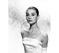 French Unicorn Poster Affiche Audrey Hepburn Actrice Hollywood Star Robe de Soirée Actrice Star Photo Vintage