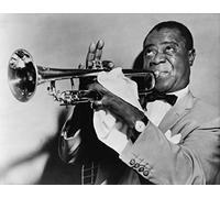 French Unicorn Poster Affiche Louis Armstrong MusicienTrompettiste Jazz Chanteur Star