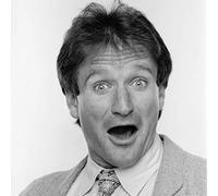 French Unicorn Poster Affiche Photo Noir et Blanc Visage Acteur Robin Williams Portrait Star Comedie Cinema