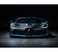 French Unicorn Poster Affiche Voiture Course Luxe Sport Noir Bleu