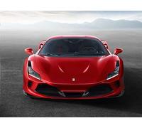 French Unicorn Poster Affiche Voiture Luxe Italienne Course Sport Rouge