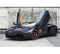 French Unicorn Poster Affiche Voiture Luxe Italienne Sport Noir Portière Papillon