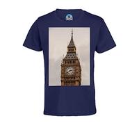 French Unicorn T-Shirt Enfant Mixte Clocher Big Ben Londres Angleterre