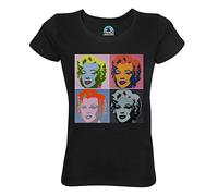French Unicorn T-Shirt Femme Col Rond Coton Bio Andy Warhol Quadriptique Marilyn Monroe Pop Art 60's Vintage