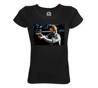 French Unicorn T-Shirt Femme Col Rond Coton Bio Chuck Norris Film Action1988 Star Célébrité Hollywood