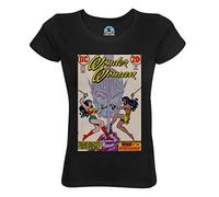 French Unicorn T-Shirt Femme Col Rond Coton Bio Wonder Woman BD Vintage Comics Super Héros 70's